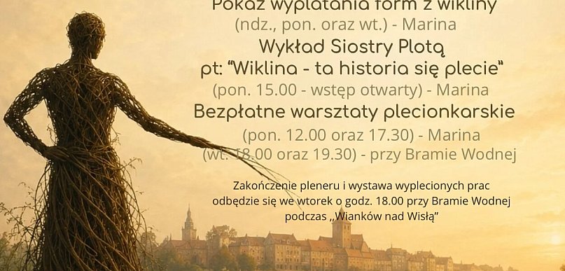 Grudziądzki Plener Plecionkarski na terenie Mariny. W programie warsztaty i wykład