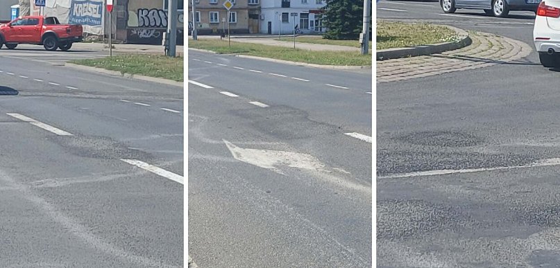 Grudziądz: Najpierw malują pasy, potem lepią dziury. Mieszkańcy i radny łapią się
