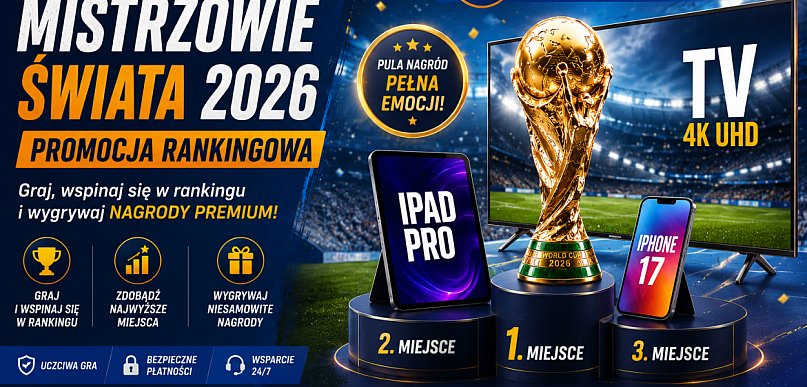 PariPesa uruchamia turniej Mistrzostwa Świata 2026 z telewizorem, iPadem i iPhone'
