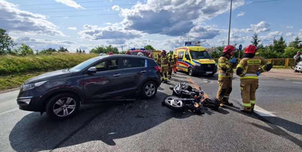 Wypadek na DK16 w Michalu. Ogromne korki na moście w Grudziądzu