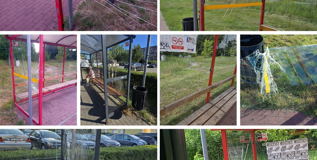 Wakacyjna plaga wandalizmu w Grudziądzu. To czarna seria na osiedlu Lotnisko