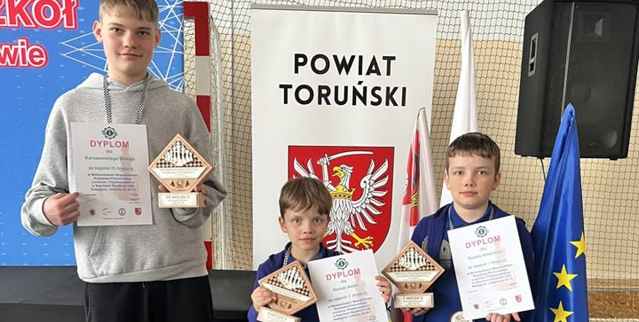 Szachowy nokaut w Czernikowie! Młodzi mistrzowie z Grudziądza na szczycie podium